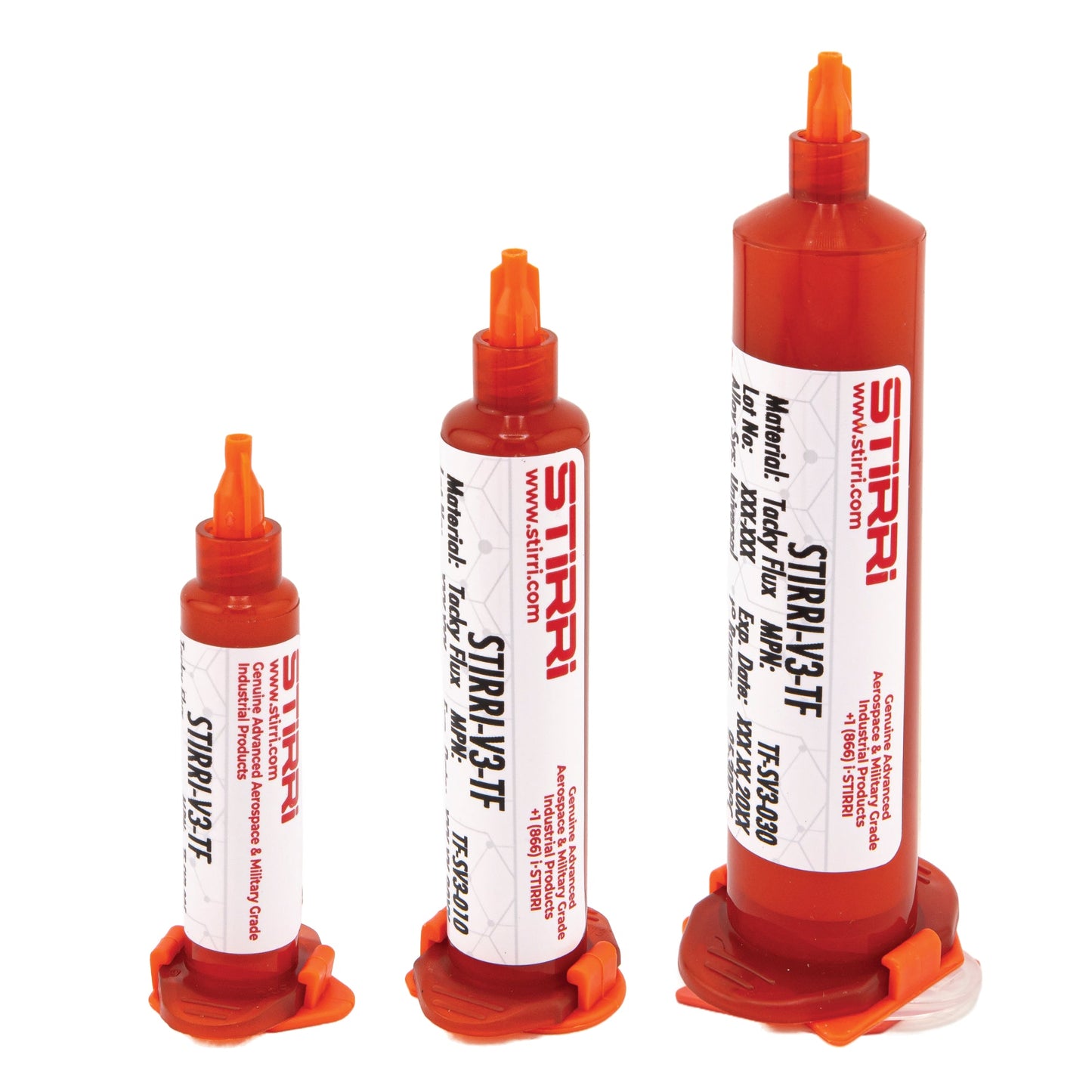 V3-TF universal no-clean rosin-based tacky paste flux (ROL0) Amber-Series